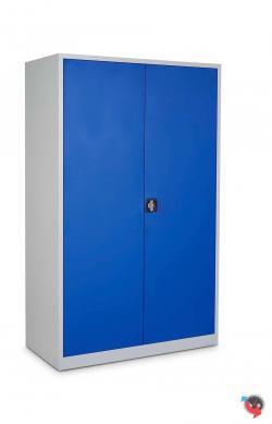 Stahl-Aktenschrank - Stahlschrank - Werkzeugschrank - 92 x 60  x 195 cm - blaue Türen - super tief 60 cm - Lieferzeit sofort ! 